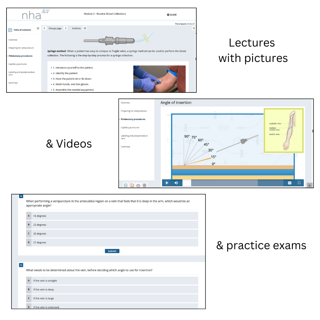 Phlebotomy Certificate course (NHA CPT)